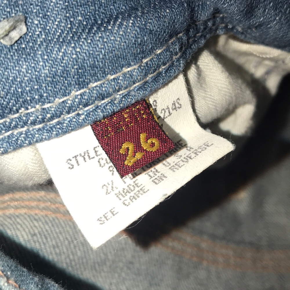 7 For All Mankind Distressed Denim Shorts - Picture 3 of 3